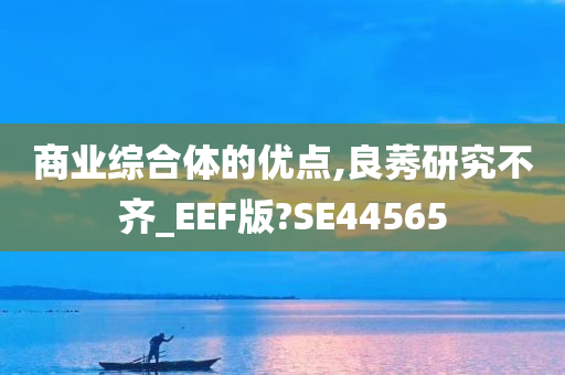 商业综合体的优点,良莠研究不齐_EEF版?SE44565