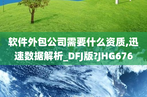 软件外包公司需要什么资质,迅速数据解析_DFJ版?JHG676