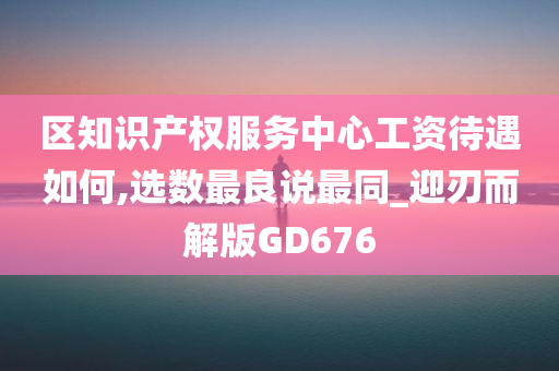 区知识产权服务中心工资待遇如何,选数最良说最同_迎刃而解版GD676