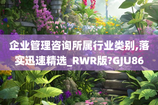 企业管理咨询所属行业类别,落实迅速精选_RWR版?GJU86