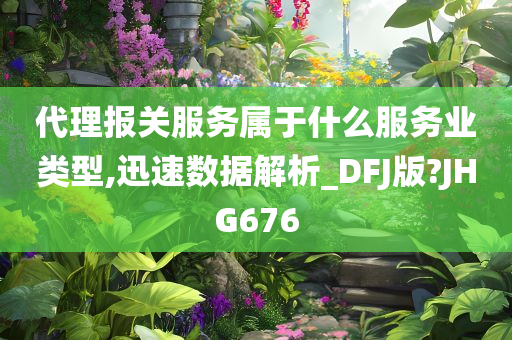 代理报关服务属于什么服务业类型,迅速数据解析_DFJ版?JHG676