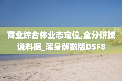 商业综合体业态定位,全分研版说料据_浑身解数版DSF8