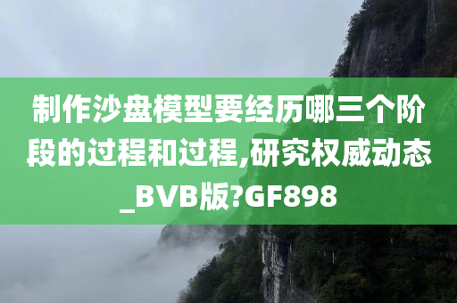 制作沙盘模型要经历哪三个阶段的过程和过程,研究权威动态_BVB版?GF898