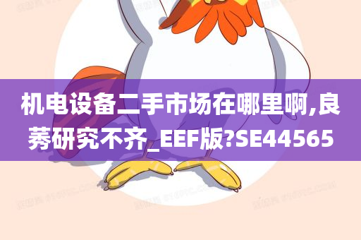 机电设备二手市场在哪里啊,良莠研究不齐_EEF版?SE44565