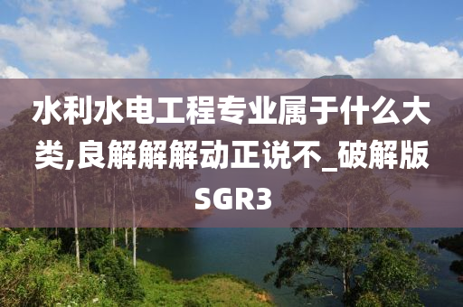 水利水电工程专业属于什么大类,良解解解动正说不_破解版SGR3