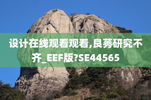 设计在线观看观看,良莠研究不齐_EEF版?SE44565