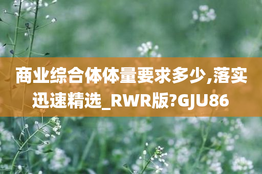 商业综合体体量要求多少,落实迅速精选_RWR版?GJU86