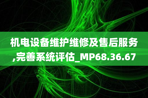 机电设备维护维修及售后服务,完善系统评估_MP68.36.67