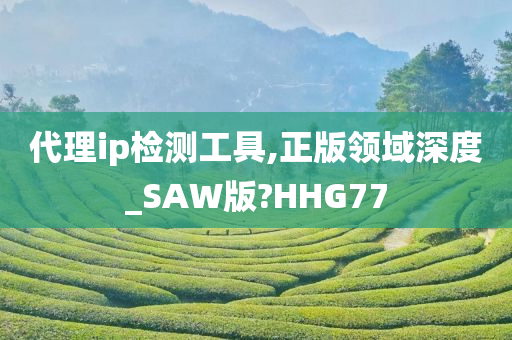 代理ip检测工具,正版领域深度_SAW版?HHG77