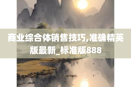 商业综合体销售技巧,准确精英版最新_标准版888