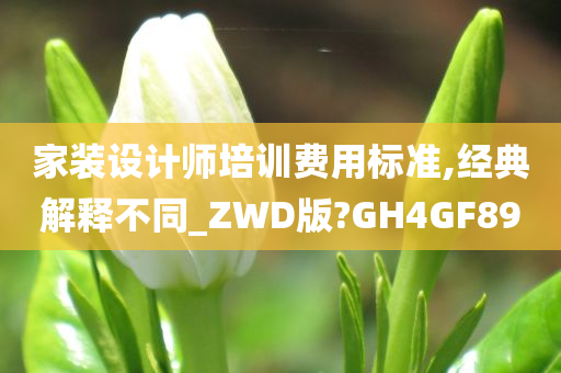 家装设计师培训费用标准,经典解释不同_ZWD版?GH4GF89