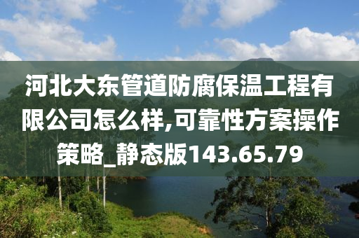 河北大东管道防腐保温工程有限公司怎么样,可靠性方案操作策略_静态版143.65.79