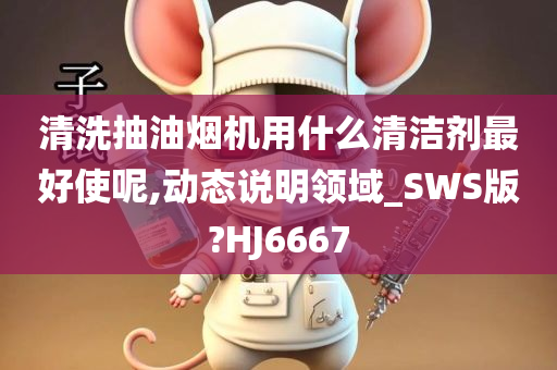 清洗抽油烟机用什么清洁剂最好使呢,动态说明领域_SWS版?HJ6667