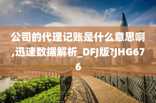 公司的代理记账是什么意思啊,迅速数据解析_DFJ版?JHG676