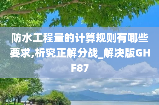 防水工程量的计算规则有哪些要求,析究正解分战_解决版GHF87