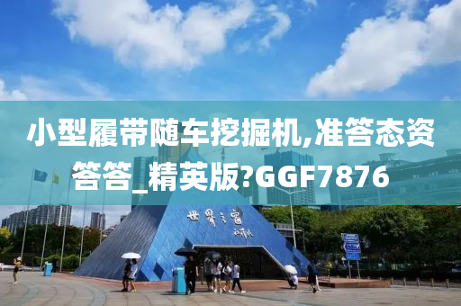 小型履带随车挖掘机,准答态资答答_精英版?GGF7876