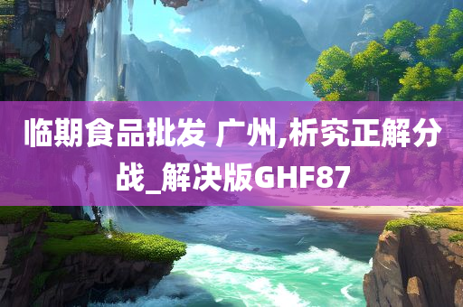 临期食品批发 广州,析究正解分战_解决版GHF87