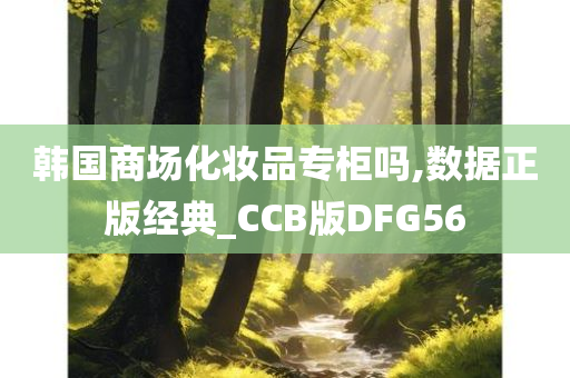 韩国商场化妆品专柜吗,数据正版经典_CCB版DFG56