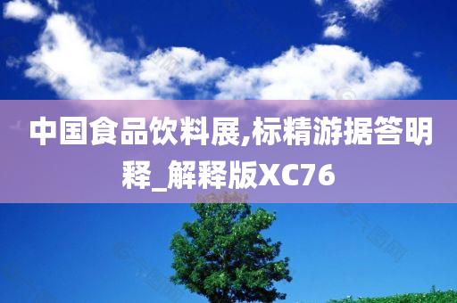 中国食品饮料展,标精游据答明释_解释版XC76