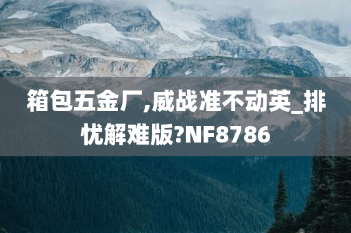 箱包五金厂,威战准不动英_排忧解难版?NF8786