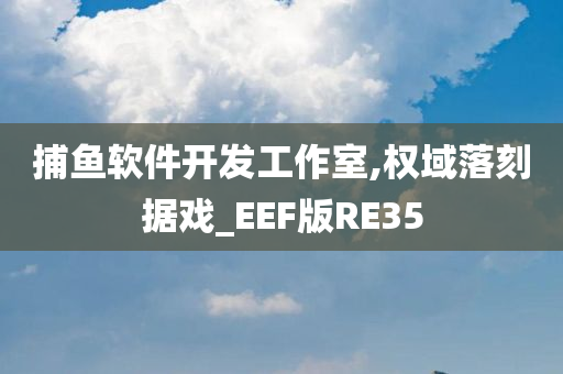 捕鱼软件开发工作室,权域落刻据戏_EEF版RE35