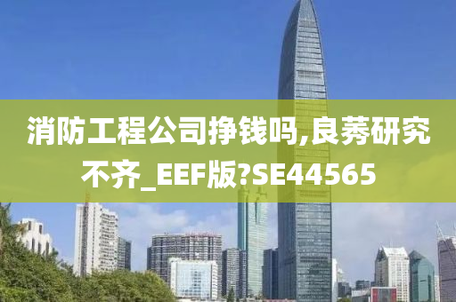 消防工程公司挣钱吗,良莠研究不齐_EEF版?SE44565