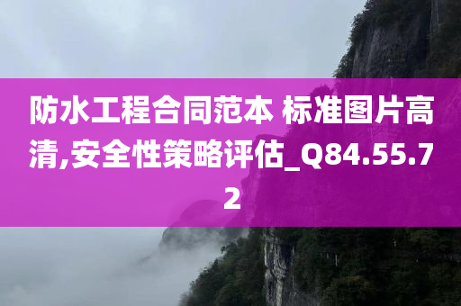 防水工程合同范本 标准图片高清,安全性策略评估_Q84.55.72