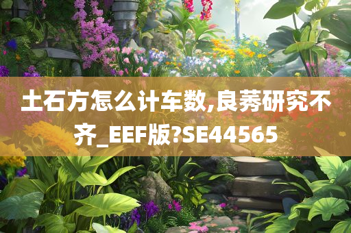 土石方怎么计车数,良莠研究不齐_EEF版?SE44565