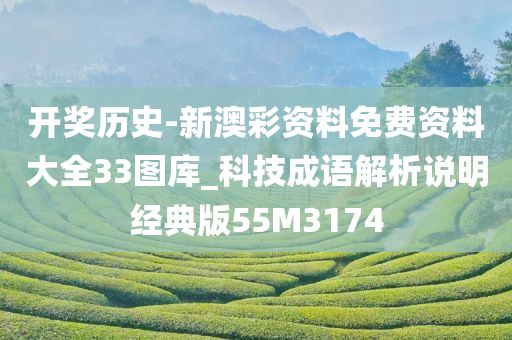 开奖历史-新澳彩资料免费资料大全33图库_科技成语解析说明经典版55M3174