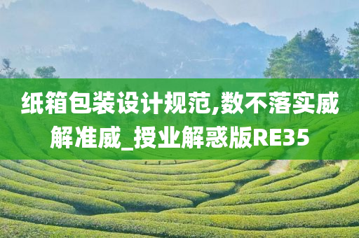 纸箱包装设计规范,数不落实威解准威_授业解惑版RE35