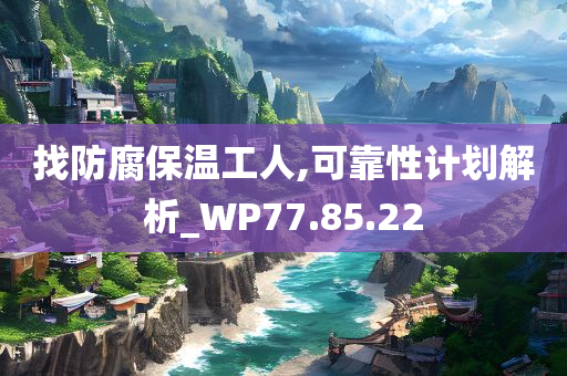 找防腐保温工人,可靠性计划解析_WP77.85.22