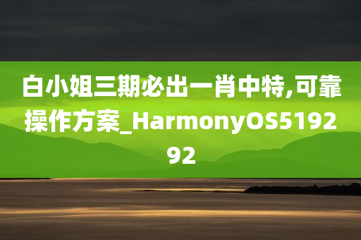 白小姐三期必出一肖中特,可靠操作方案_HarmonyOS519292