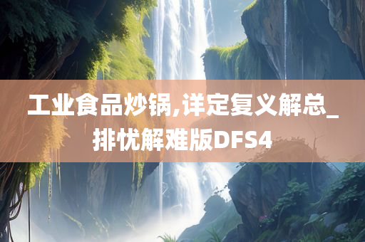 工业食品炒锅,详定复义解总_排忧解难版DFS4