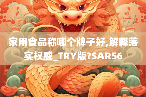 家用食品称哪个牌子好,解释落实权威_TRY版?SAR56