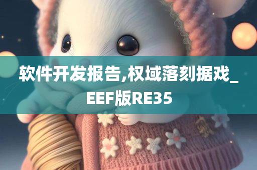 软件开发报告,权域落刻据戏_EEF版RE35