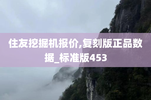 住友挖掘机报价,复刻版正品数据_标准版453