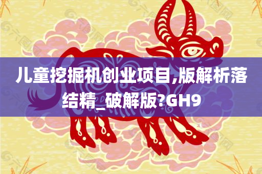 儿童挖掘机创业项目,版解析落结精_破解版?GH9