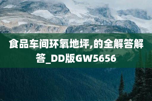 食品车间环氧地坪,的全解答解答_DD版GW5656