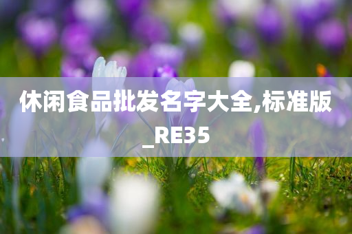 休闲食品批发名字大全,标准版_RE35