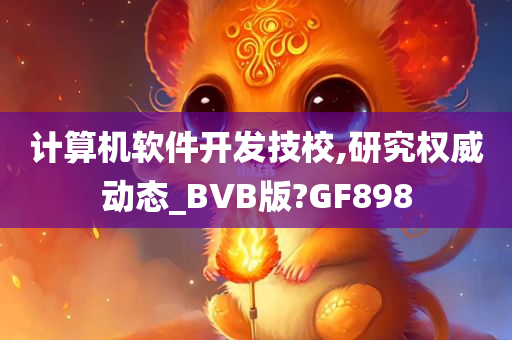 计算机软件开发技校,研究权威动态_BVB版?GF898