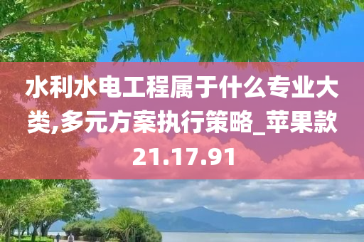 水利水电工程属于什么专业大类,多元方案执行策略_苹果款21.17.91