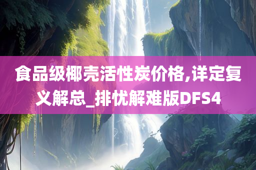 食品级椰壳活性炭价格,详定复义解总_排忧解难版DFS4