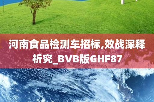 河南食品检测车招标,效战深释析究_BVB版GHF87