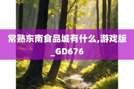 常熟东南食品城有什么,游戏版_GD676