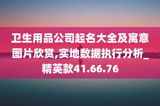 卫生用品公司起名大全及寓意图片欣赏,实地数据执行分析_精英款41.66.76