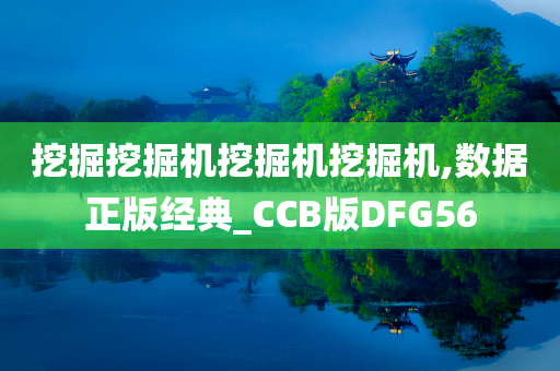 挖掘挖掘机挖掘机挖掘机,数据正版经典_CCB版DFG56