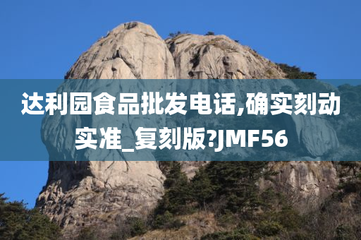 达利园食品批发电话,确实刻动实准_复刻版?JMF56