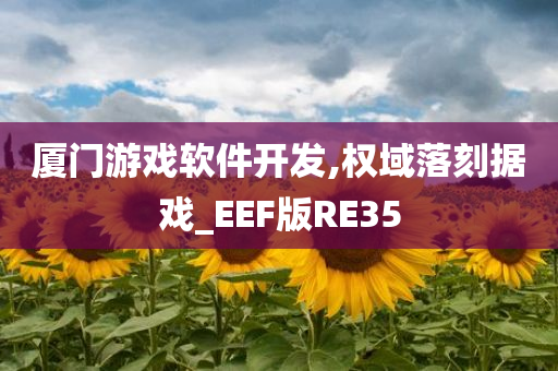 厦门游戏软件开发,权域落刻据戏_EEF版RE35