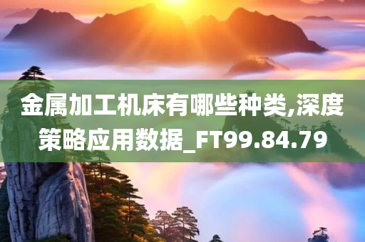 金属加工机床有哪些种类,深度策略应用数据_FT99.84.79