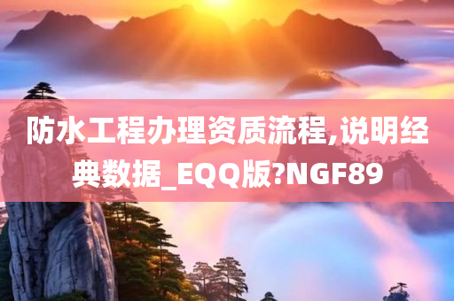 防水工程办理资质流程,说明经典数据_EQQ版?NGF89